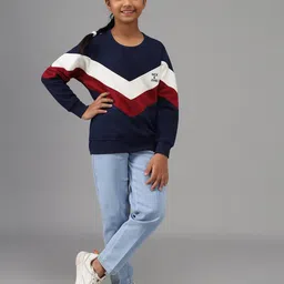 nick & jones Colourblock Sweatshirt with Placement Brand Print image 5