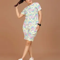 dadx Women Floral T-Shirt & Shorts Set image 5