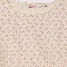 fusion Leaf Embroidered Crop Top image 5