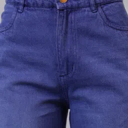 Shein High Rise Contrast Stripe Ankle Tie-Up Baggy Jeans image 5