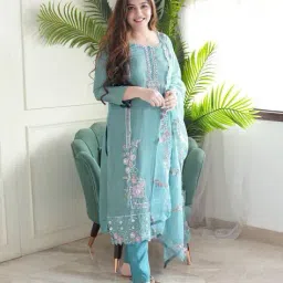 nyrika Women Embroidery Anarkali Kurta Set image 5