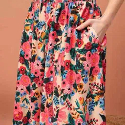 otabu Women Floral Flared Skirt image 5