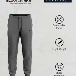 proline Men Slim Fit Straight Track Pants with Zipped Pocket image 5