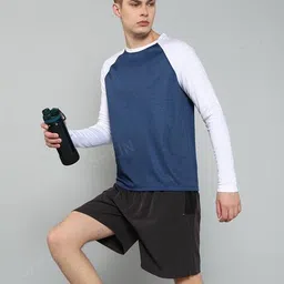 Shein Activewear Medium Length Full Sleeve Crew T-shirt image 1