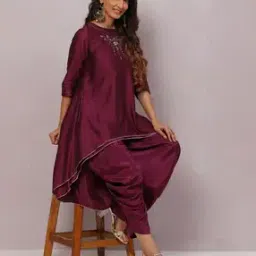 biba Women Embellished A-Line Kurta with Salwar-picture-13