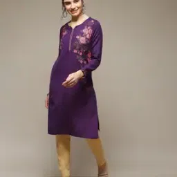 rangriti Women Floral Woven Straight Kurta-picture-33