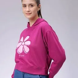 freehand Women Holographic Print Relaxed Fit Hoodie-picture-11