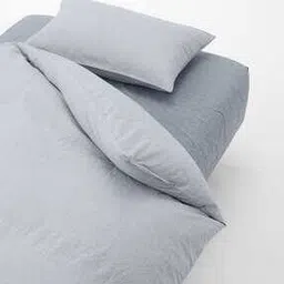 muji Striped Washed Cotton Duvet Cover-picture-30
