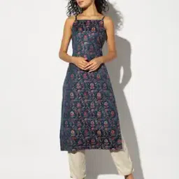 Women Floral Print Straight Kurta-image-17