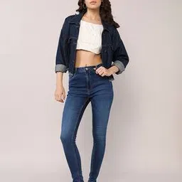 lee cooper Women Mid-Wash High-Rise Skinny Fit Jeans-picture-38