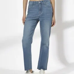 dnmx Women Lightly Washed Bootcut Fit Jeans image 1