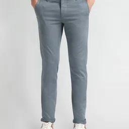 arrow sports Men Slim Fit Flat-Front Chinos image 1