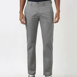 peter england casuals Men Slim Fit Flat-Front Trousers-picture-22