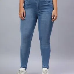 fashion world Women Mid-Wash Slim Fit Jeans-picture-46