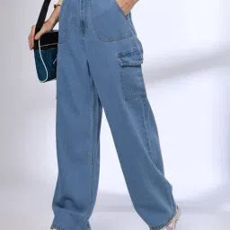 dnmx for trends select Women Lightly Washed Straight Fit Jeans image 1