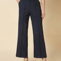 allen solly Women Regular Fit Single-Pleat Trousers-picture-34