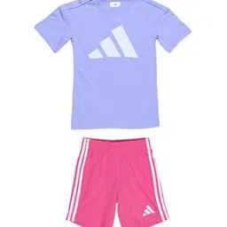 adidas kids Boys Logo Print T-Shirt & Shorts Set-picture-26