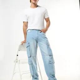 buda jeans co Men Mid-Wash Relaxed Fit Jeans image 1