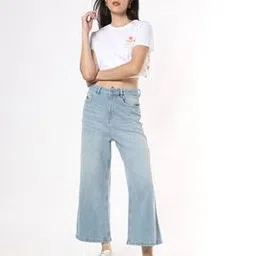 Lightly Washed High-Rise Wide-Leg Jeans-image-36