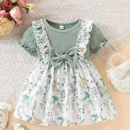 shopivate store Girls Floral Print Fit & Flared Dress-picture-21