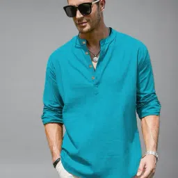 neonomad Men Slim Fit Short Kurta image 1