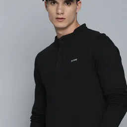 R.Code by The Roadster Life Co. Men Henley Neck Sweatshirt image 1