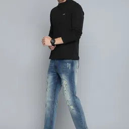 R.Code by The Roadster Life Co. Men Henley Neck Sweatshirt image 5