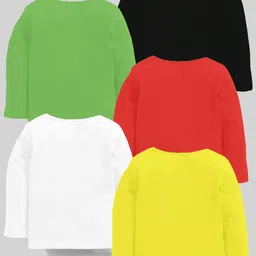 KUCHIPOO Boys Multicoloured Typography 5 Printed Applique T-shirt image 2