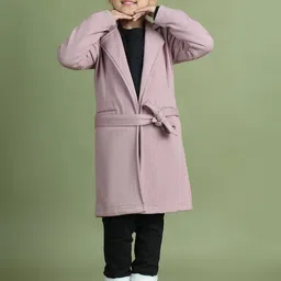 Mini & Ming Girls Single-Breasted Coat with Belt-picture-31