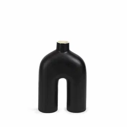 home4u Arch Black Ceramic Vase image 3