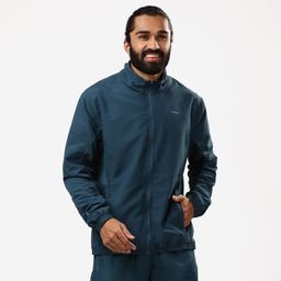 domyos Men's Cardio Fitness Tracksuit Jacket FJA 100 - Turquoise Blue-picture-8