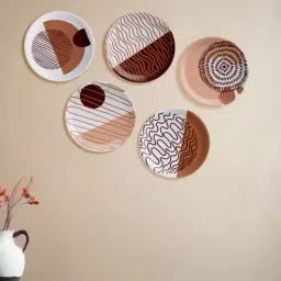 nestroots Fluid Forms in Sand Tones Wall Plate-picture-31