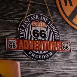 eazywagon Multicolor Metal Adventure Route Wall Hanging-picture-13