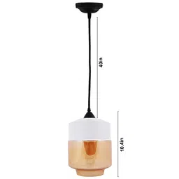 homesake Ibiza White Glass Hanging Light image 3