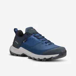 quechua Men Waterproof Hiking Shoes Low Ankle with Cushion Comfort Blue - MH500-picture-15