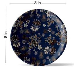 nestroots Classic Floral Porcelain Wall Plate image 2