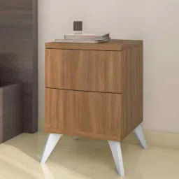 nilkamal Trixie Oak Bedside Table In Oak Finish-picture-10