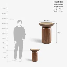 orange tree Lusso Marble Side Table In Ipiano Finish image 2