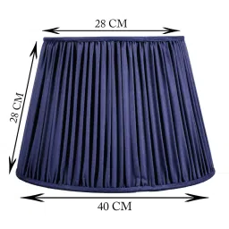 lampenschirm india Premium Softback 40cm Empire Silk Lampshade (Blue) image 2