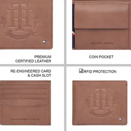Tommy Hilfiger Men Leather Two Fold Wallet image 4
