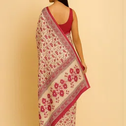 yashvi fab Floral Pure Cotton Handloom Printed Saree image 3