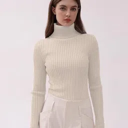 Sheffali Creation Women High Neck Pullover Sweatshirt-picture-15