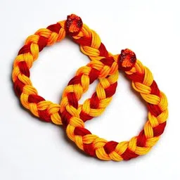DN ENTERPRISES Unisex Set of 2 Thread Wraparound Bracelets image 4
