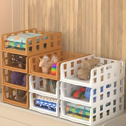 RUBOXA White & Cream-Colored 10 Pieces Foldable Multi-Utility Organisers-picture-48