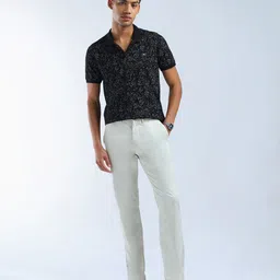 Flying Machine Men Floral Printed Polo Collar Cotton T-shirt image 5