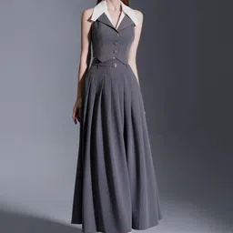 StyleCast x Revolte Pleated Flared Maxi Skirt-picture-36