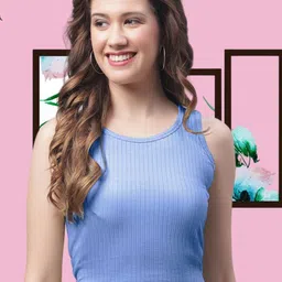 FBAR Women Sleeveless Round Neck Crop Top-picture-38