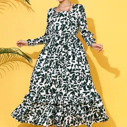 SHEETAL Associates Women Floral Printed Crepe Fit & Flare Maxi Dress-image-34