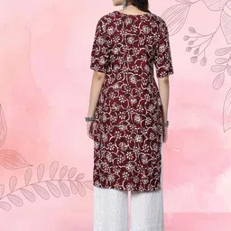 Ethnic basket Women Pack Of 2 Multicoloured Crepe Kurtas image 4