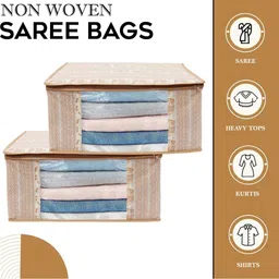 AMAK INC Beige Fabric Multi-Utility Wardrobe Organisers image 5